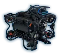 sr1 SRV-8 underwater ROV from Oceanbotics – side view