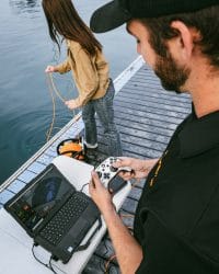 IMG_0728 Oceanbotics ROV Operator Using SubNav OS to look at Imaging Sonar