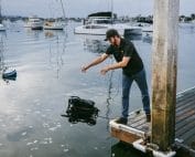 ROV Operator Deploying Oceanbotics SRV-8 Remotely Operated Vehicle
